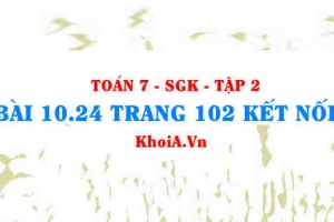 Bài 10.24 trang 102 Toán 7 Kết nối tri thức Tập 2